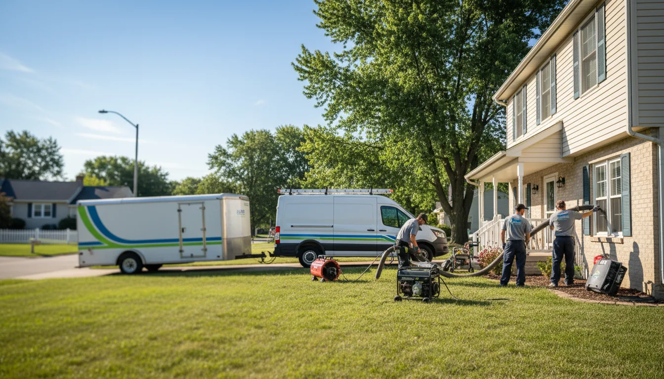 Flooded Basement Restoration And Cleanup With Repair in Green Valley, IL near me